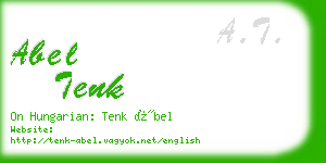 abel tenk business card